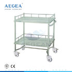 Chariot médical d'acier inoxydable d'AG-SS042A à meubles mobiles chirurgicaux d'hôpital