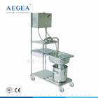 Le CE d'OIN AG-SS077 a approuvé le chariot de lavage d'acier inoxydable d'hôpital de cheveux médical