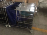 Chariot médical à chariots de blanchisserie d'hôpital d'acier inoxydable d'AG-SS010B 304
