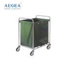 Chariot commercial à acier inoxydable d'équipement de blanchisserie AG-SS013 avec le sac de poussière lavable