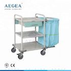 AG-SS017 avec un prix de toile de chariot de sac de poussière de chariot à habillage médical d'hôpital