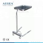 Table mobile d'instrument chirurgical de salle d'opération de base d'acier inoxydable d'AG-SS008C