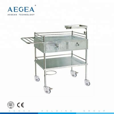 Chariot médical à injection de traitement de base de l'acier inoxydable AG-SS058